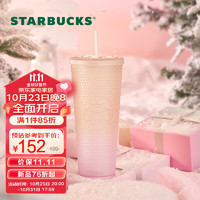 星巴克（Starbucks）杯子 萌宠系列 可爱随行塑料吸管杯 大容量男女 塑料吸管杯710ml
