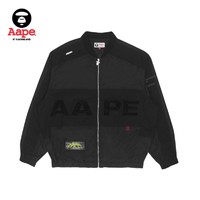 Aape 男士刺绣猿颜拼接机车夹克 7450XXH