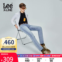 Lee XLINE23新品709修身锥形浅蓝色男牛仔裤LMB1007093MK-063 浅蓝色（31裤长） 31