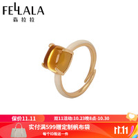 翡拉拉（fellala）原创设计金桂简约时尚百搭戒指女小众高级感指珐琅戒潮 戒指