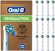  Oral-B 欧乐-B 欧乐B eb50 Pro CrossAction 电动牙刷刷头，12 件，卓越的牙齿清洁效果，X 型刷毛，原装 ，德国制造　