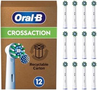 Oral-B 欧乐-B 欧乐B eb50 Pro CrossAction 电动牙刷刷头，12 件，卓越的牙齿清洁效果，X 型刷毛，原装 ，德国制造