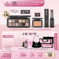 3CE X SMILEY 三件套12色眼影水泥盘海盐肉桂腮红奶杏色