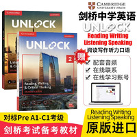 原版剑桥初中英语教材Unlock教材 Unlock 2级别 读写+听说 KET/PET/FCE雅思托福阅读写作教材 