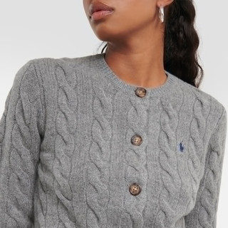 Polo Ralph Lauren 羊毛与羊绒开衫P00828066 灰色 XS