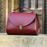 Cambridge Satchel Poppy 真牛皮单肩手提包