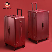 大嘴猴 大容量行李箱女红色结婚28寸拉杆箱新娘嫁妆旅行箱30皮箱子