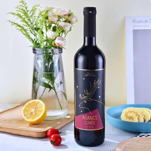 WINK 威克酒业 匈牙利产区 原瓶进口  鹿角酷威 干红葡萄酒750ml 单支装