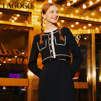 La·go·go 拉谷谷 Lagogo拉谷谷2023年秋季新款气质高级感法式小香风百搭外套女套装
