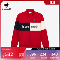 乐卡克法国公鸡男女款冬针织外套运动夹克风衣CB-5650233 电光红/RAR L