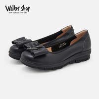 Walker Shop 奥卡索 单鞋女2023年春季新款真皮舒适百搭通勤女鞋妈妈鞋不累脚