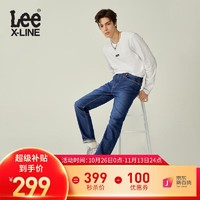 Lee XLINE23新品705标准锥形深蓝色男牛仔裤LMB1007055PC-079 深蓝色（31裤长） 33