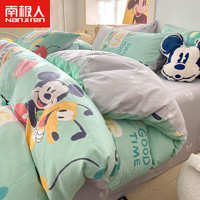 南极人（home）迪士尼ins风纯棉床上四件套全棉卡通被套床单宿舍床上套件三 米奇妙妙屋 0.9/1.2m床单款三件套