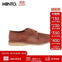 RED WING 红翼 Shoes红翼 3306 男士棕色皮革复古D头系带皮鞋德比鞋 US 7 棕色