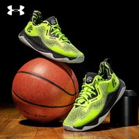 安德玛 库里SPLASH3男士荧光绿耐磨强抓地力运动鞋比赛训练篮球鞋