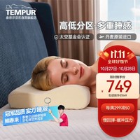 TEMPUR 泰普尔 丹麦原装进口感温慢回弹枕头颈椎枕记忆枕芯 米黄色感温枕