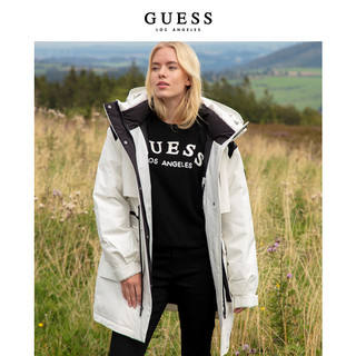 GUESS 盖尔斯 冬女保暖三防工装派克登山中长款羽绒服Q3PL17W55RA