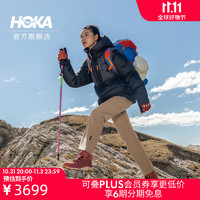 HOKA ONE ONE【李现同款】男女款连帽羽绒服U Down Jacket鹅绒保暖防风防泼水 深灰色 S