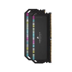 USCORSAIR 美商海盗船 32GB(16G×2)套装 DDR5 6000 台式机内存条 统治者铂金 RGB灯条 高端游戏型