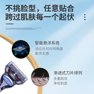 Gillette 吉列 锋隐剃须刀手动刮胡刀头锋速5层刀片 锋隐4刀头