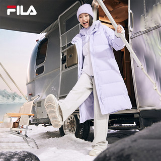 FILA 斐乐 2023冬新加厚上衣女士长款防污保暖羽绒服