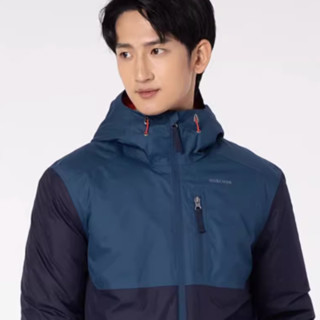 DECATHLON 迪卡侬 男子户外棉服防水外套 8398576 深蓝拼色 XL