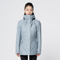 DECATHLON 迪卡侬 女子户外棉服防水外套 839857 冰蓝色 XL