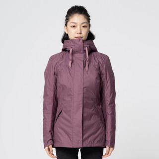 DECATHLON 迪卡侬 女子户外棉服防水外套 839857 玫瑰紫色 XL