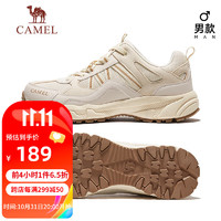 CAMEL 骆驼 户外休闲鞋越野跑运动鞋耐磨缓震专业徒步鞋男FB1223a5182 米色41