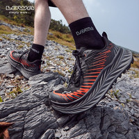 LOWA 腾云越野跑鞋户外防滑耐磨跑步运动鞋 FORTUX 男女款L310693 黑色/火焰橙色-男款 40