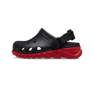 crocs卡骆驰蜗轮洞洞鞋儿童户外休闲鞋208774 黑/校园红-0WQ 33(200mm)