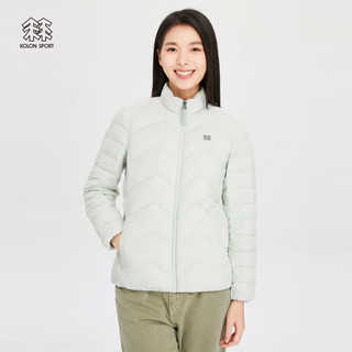 KOLON SPORT/可隆羽绒内胆三合一冲锋衣 女子户外防水两件套夹克【】 LKJK3WTT52-MT 薄荷绿 165/M