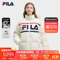 FILA斐乐款羽绒服鸭绒2023冬复古立领加厚上衣男女