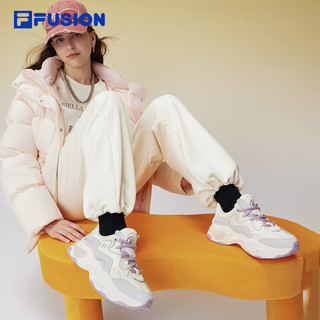 FILA 斐乐 FUSION斐乐潮牌女鞋BUBBLE厚底鞋2023冬休闲鞋老爹鞋