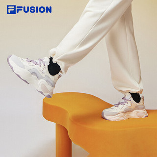 FILA 斐乐 FUSION斐乐潮牌女鞋BUBBLE厚底鞋2023冬休闲鞋老爹鞋