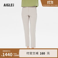 AIGLE【11.11】AIGLE艾高WR防泼水户外经典时尚女长裤 貂杏色 AQ352 42