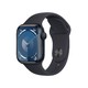 限地区：Apple 苹果 Watch Series 9 智能手表 GPS款 41mm 午夜色 橡胶表带