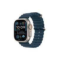 限地区：Apple 苹果 Watch Ultra2 智能手表 49mm 钛金属 蓝色 海洋表带