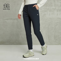 KOLON SPORT/可隆软壳裤 女子户外防泼水裤子防风防寒专业版运动长裤 LKLP3WN326-BK 黑色 180/2XL