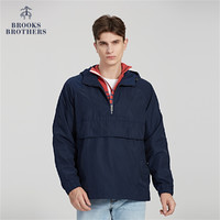 Brooks Brothers 男士春秋新美式休闲连帽风衣外套