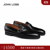 JOHN LOBB 【冬】男士Delano黑色牛津小牛皮乐福鞋 8(42)