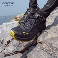 LOWA 飓风越野跑鞋户外防滑耐磨跑步运动鞋 AMPLUX 男女款L310695 黑色/柠檬黄色-男款 41