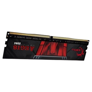 G.SKILL 芝奇 Aegis DDR4系列 DDR4 2666MHz 台式机内存 普条 黑红色 16GB F4-2666C19S-16GIS