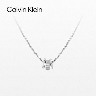 卡尔文·克莱恩 Calvin Klein 凯文克莱（Calvin Klein）CK小方块女士银色项链35000364