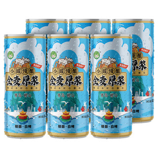 食邦人 青岛特产精酿原浆啤酒德式全麦白啤礼盒 全麦白啤1L*6罐