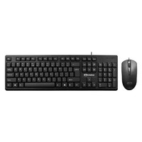 雨硕 键鼠套装台式机笔记本办公家用电脑游戏键盘USB有线键盘鼠标 U+U套装-黑色LK100