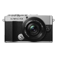 OLYMPUS 奥林巴斯 PEN E-P7 M4/3画幅 微单相机 黑银色 14-42mm F3.5 变焦镜头 单头套机