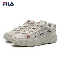 FILA 斐乐 男鞋篮球鞋低帮运动鞋休闲鞋老爹面包鞋BARRICADE 燕麦色-T12M941206AOM 41