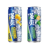 抖音超值购：RIO 锐澳 预调鸡尾酒强爽8度 果酒低度酒330ml*2罐（柠檬味+卡曼橘）