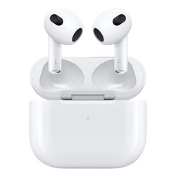 Apple 苹果 AirPods 3 闪电充电盒版 半入耳式真无线蓝牙耳机 白色